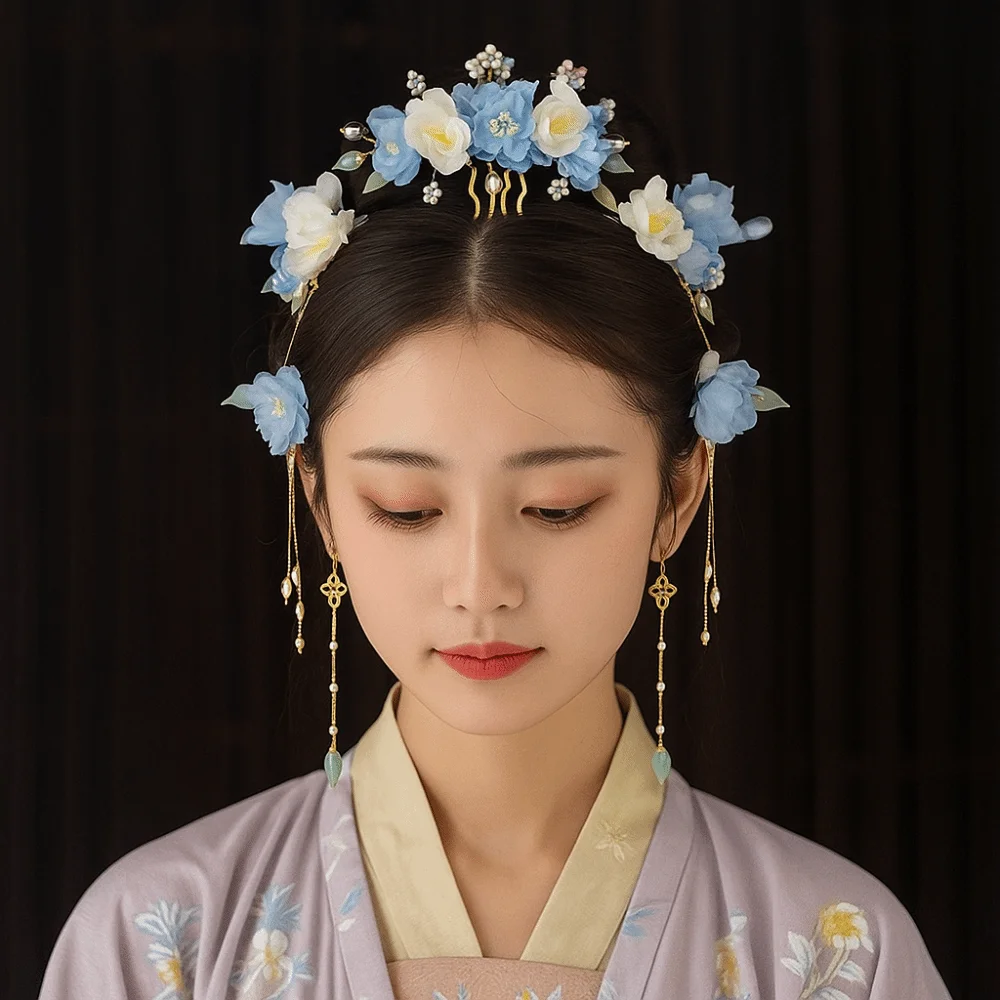 Tassel Chinese Style Hairpin Set Earring Pearl Hanfu Hair Stick Headwear Hair Chopstick Flower Hair Comb Girl Hair Accessories
Tassel Chinese Style Hairpin Set Earring Pearl Hanfu Hair Stick Headwear Hair Chopstick Flower Hair Comb Girl Hair Accessories