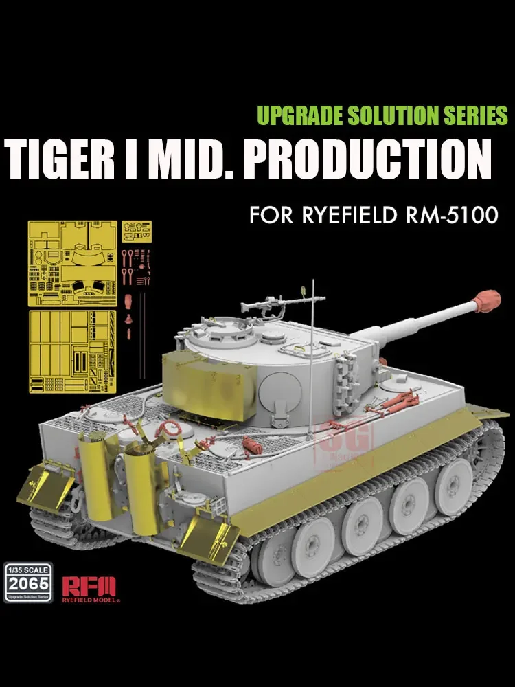 Модель Ryefield RM-2065 Tiger Tank Среднесрочное обновление, адаптированное к RM-5100 1/35
Модель Ryefield RM-2065 Tiger Tank Среднесрочное обновление, адаптированное к RM-5100 1/35