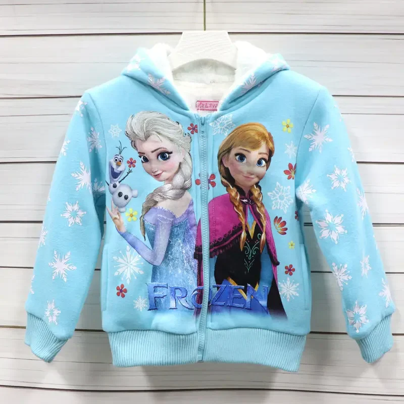 Hasbro Frozen Elsa Anna anime peripheral cartoon cute print autumn and winter thickened hooded jacket girls versatile warm tops
Hasbro Frozen Elsa Anna anime peripheral cartoon cute print autumn and winter thickened hooded jacket girls versatile warm tops