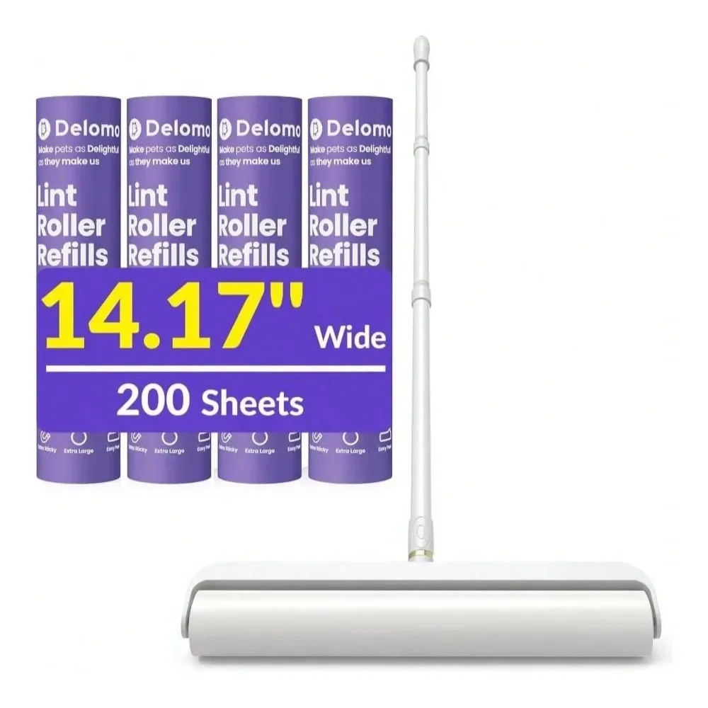 Lint Rollers For Carpet, Sticky Rollers For Floor DELOMO 945 In With 3 Extendable Handle, Long Handle Sticky For Cleaning C
Lint Rollers For Carpet, Sticky Rollers For Floor DELOMO 945 In With 3 Extendable Handle, Long Handle Sticky For Cleaning C