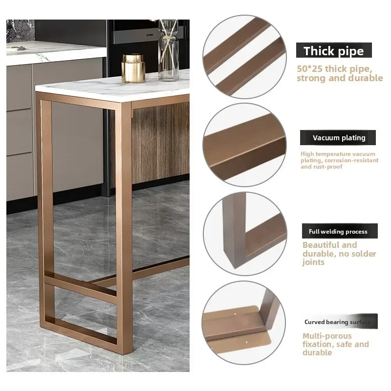 Stainless steel bar table foot bracket household light luxury brushed milk tea shop high foot legs
Stainless steel bar table foot bracket household light luxury brushed milk tea shop high foot legs