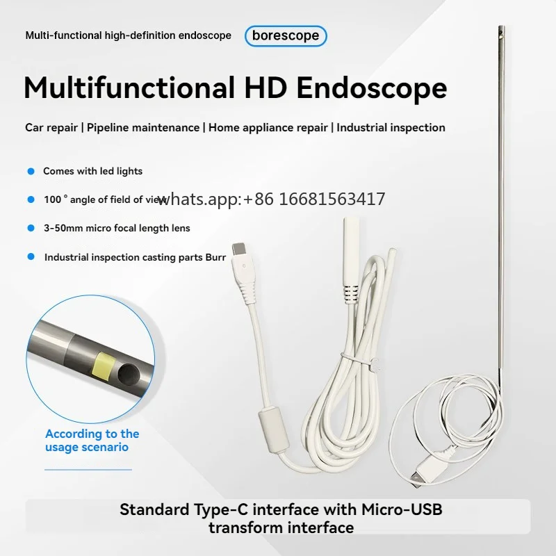 Factory Direct SalesSide-view 3.9mm HD For Burr And Weld Point Inspection In Industrial And Automotive Repair For Andr
Factory Direct SalesSide-view 3.9mm HD For Burr And Weld Point Inspection In Industrial And Automotive Repair For Andr