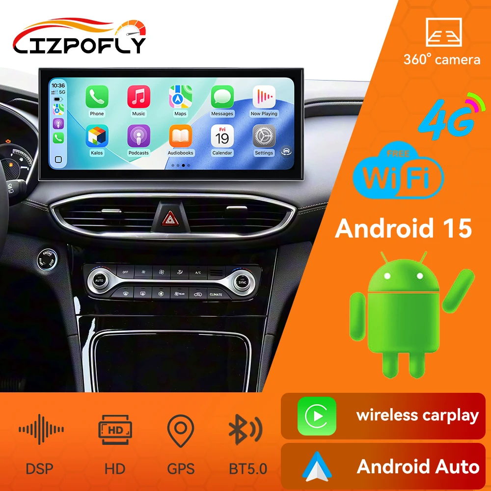 15,8-дюймовый Android автомобильный радиоприемник Carplay для Hyundai Santa Fe 2019-2020 GPS-навигация авторадио DSP автомобильный мультимедийный видеоплеер WIFI
15,8-дюймовый Android автомобильный радиоприемник Carplay для Hyundai Santa Fe 2019-2020 GPS-навигация авторадио DSP автомобильный мультимедийный видеоплеер WIFI