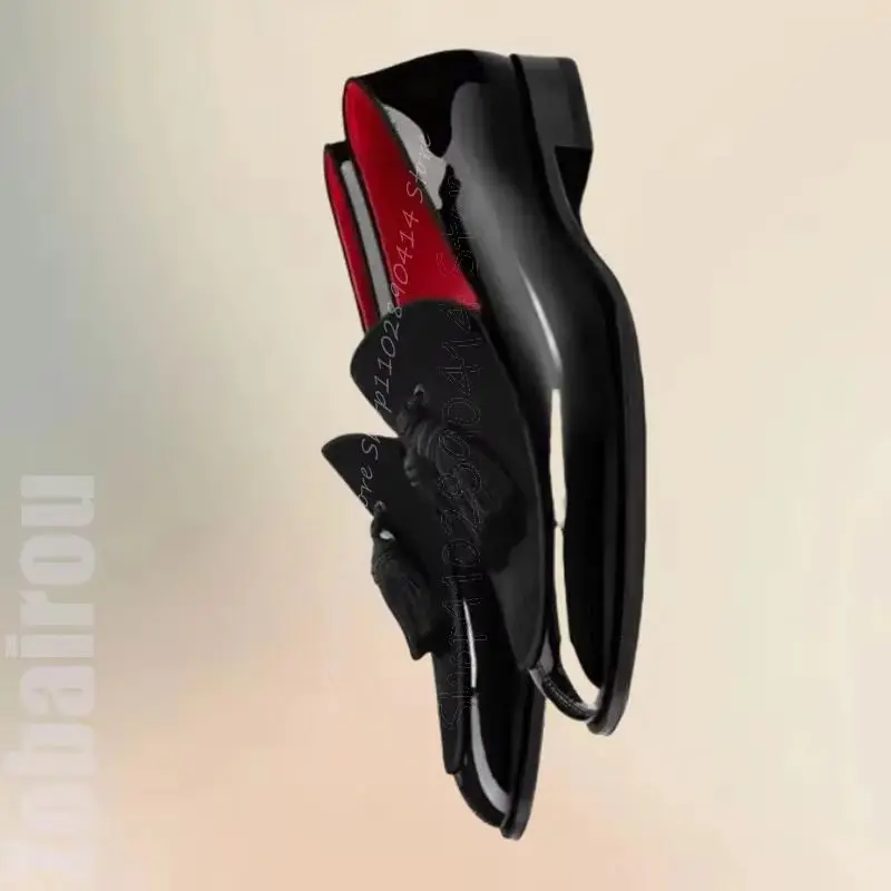 Blue Tassels Decor Black Patent Leather Patchwork Loafers Fashion Slip On Men Shoes Luxury Handmade Party Feast Men Dress Shoes
Blue Tassels Decor Black Patent Leather Patchwork Loafers Fashion Slip On Men Shoes Luxury Handmade Party Feast Men Dress Shoes