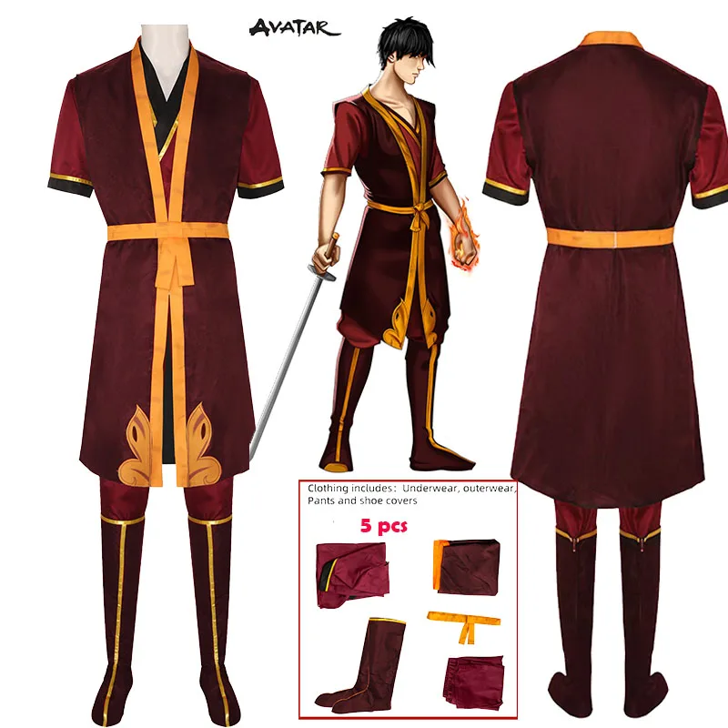 Anime The Last Cosplay Costume Prince Zuko coat pants Airbender underwear Nice Stitching cosplay outfit for men Role Play Party
Anime The Last Cosplay Costume Prince Zuko coat pants Airbender underwear Nice Stitching cosplay outfit for men Role Play Party