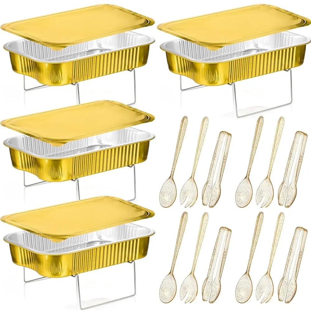 Disposable Chafing Dishes Buffet Set Chafer Wire Racks Buffet Stand Kit Dish Serving Trays Food Warmer Catering Supplies Luded
Disposable Chafing Dishes Buffet Set Chafer Wire Racks Buffet Stand Kit Dish Serving Trays Food Warmer Catering Supplies Luded