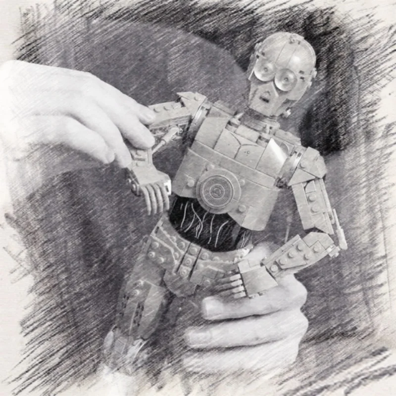 The new C3PO robot brick assembly puzzle block model is a christmas birthday gift for children and adults
The new C3PO robot brick assembly puzzle block model is a christmas birthday gift for children and adults