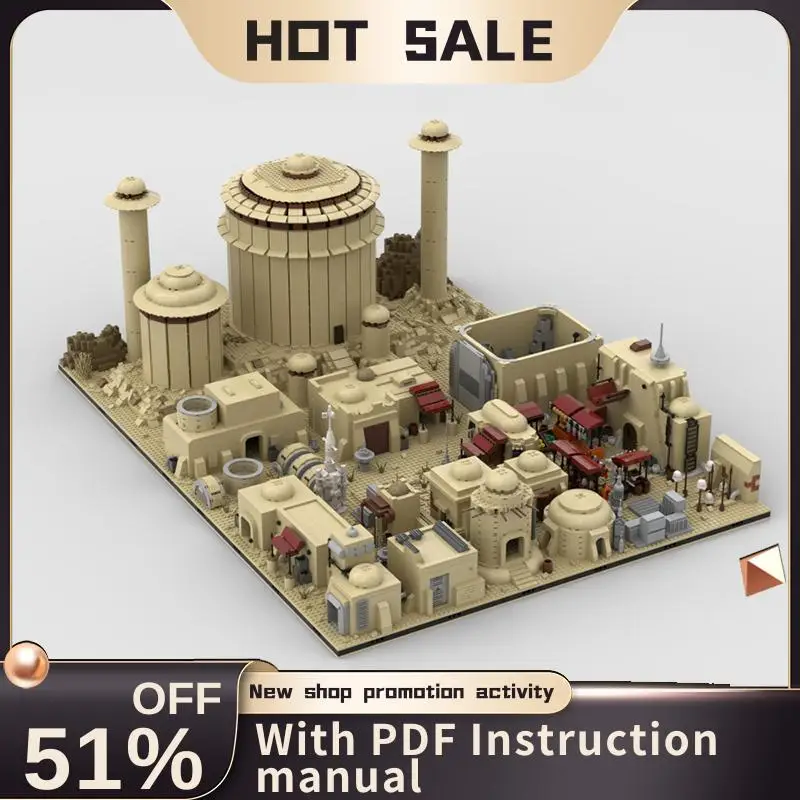 New 9585Pcs Famous Star Battle Movie Moc Desert Village Model Building Blocks Diy Creative Ideas Bricks Toys Birthday Gifts
New 9585Pcs Famous Star Battle Movie Moc Desert Village Model Building Blocks Diy Creative Ideas Bricks Toys Birthday Gifts