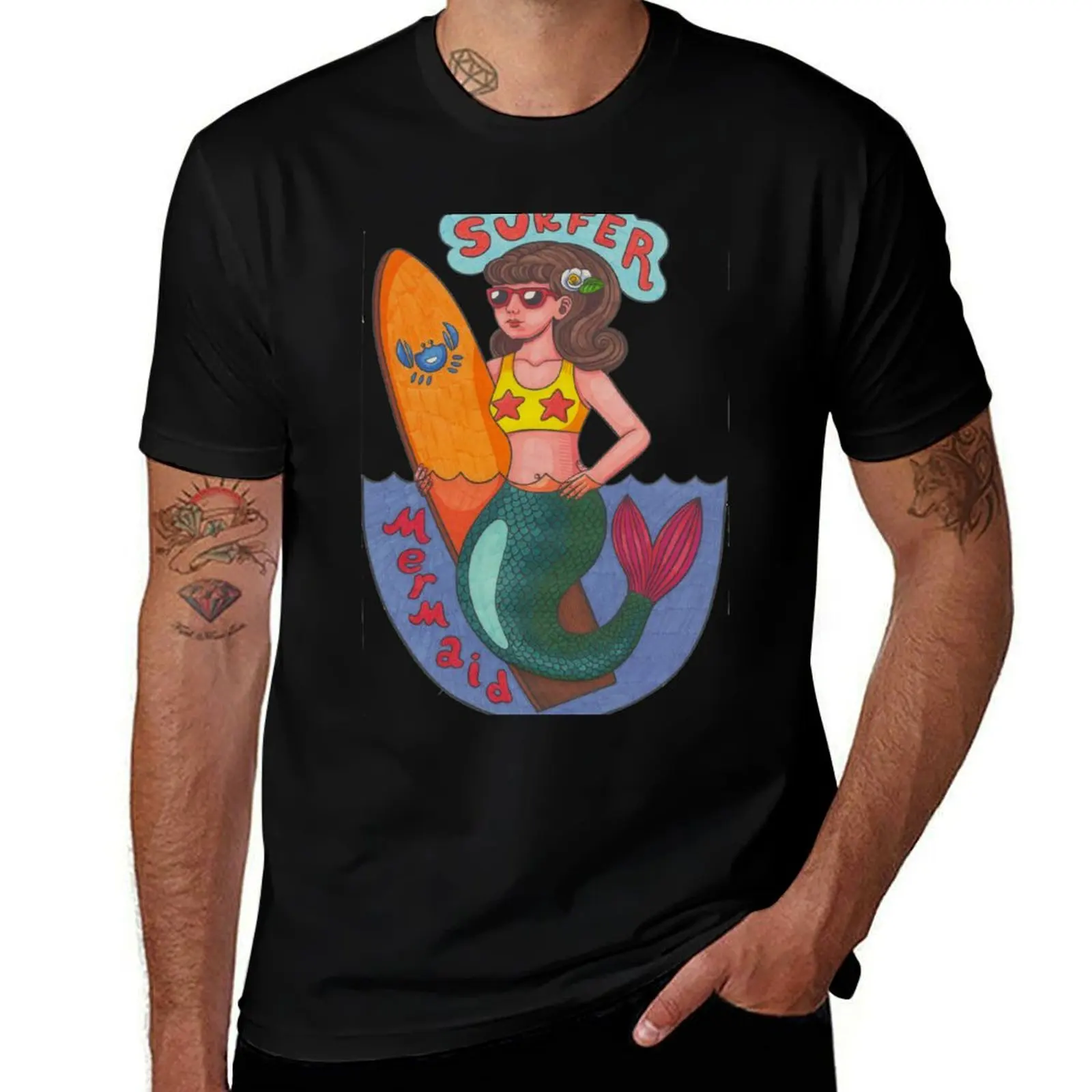 Surfer Mermaid T-Shirt Outdoor Working T-Shirt
Surfer Mermaid T-Shirt Outdoor Working T-Shirt