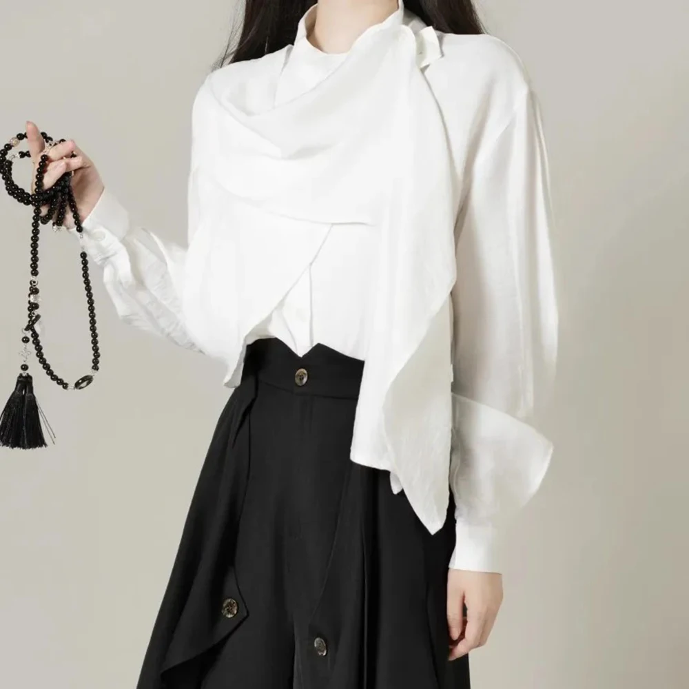 2026 Summer Unisex Asymmetrical Long-Sleeve Shirt French Retro Fashion Trendy High Street Loose Casual Breathable Neutral Top
2026 Summer Unisex Asymmetrical Long-Sleeve Shirt French Retro Fashion Trendy High Street Loose Casual Breathable Neutral Top