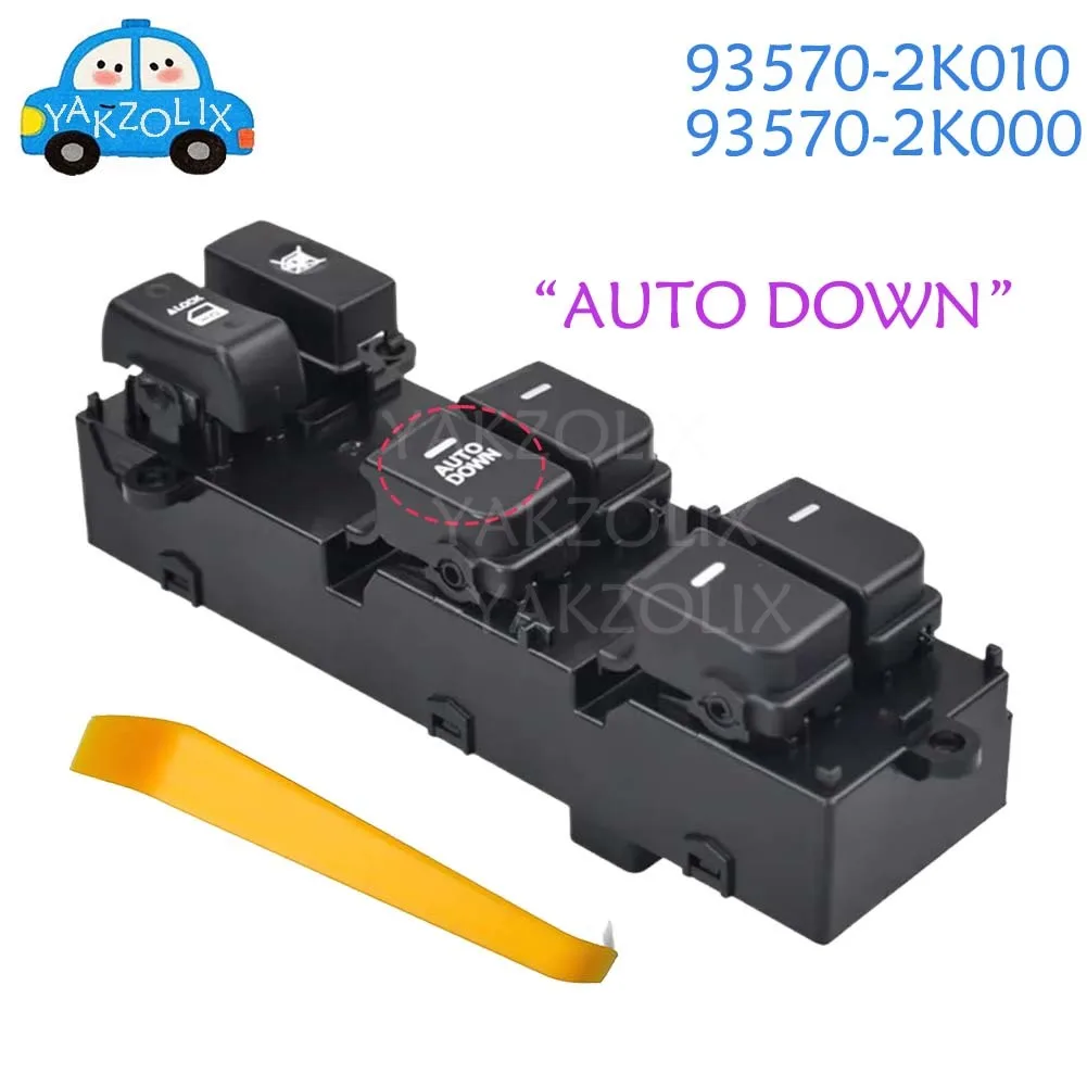 For Kia Soul 2011 2012 2013 Front Left Master Driver Side Electric Power Lifter Window Switch Button 93570-2K010 93570-2K000
For Kia Soul 2011 2012 2013 Front Left Master Driver Side Electric Power Lifter Window Switch Button 93570-2K010 93570-2K000