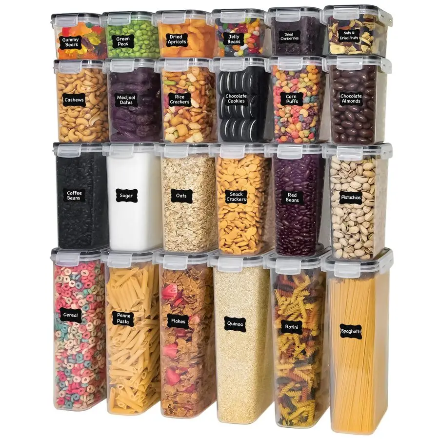 Kitchen Storage Containers with Lids, 48 PCS Airtight Food Storage Containers, Plastic Kitchen Containers, Pantry Containers for
Kitchen Storage Containers with Lids, 48 PCS Airtight Food Storage Containers, Plastic Kitchen Containers, Pantry Containers for