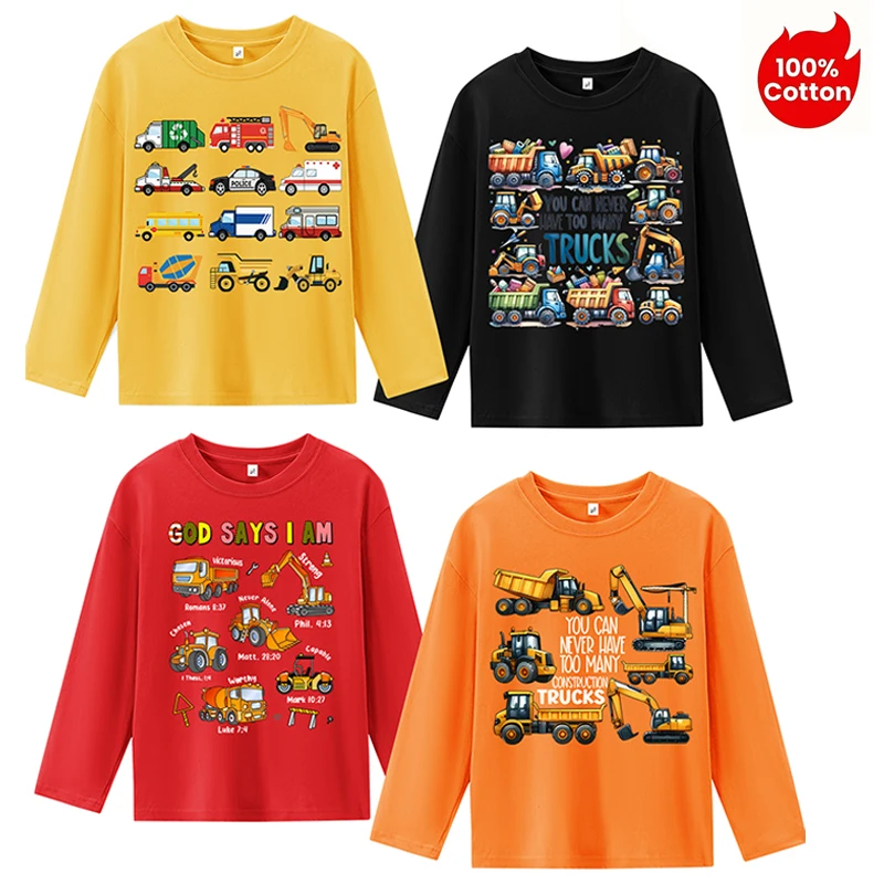 Boys' Long Sleeve T-Shirt Casual Children's Clothing Printed Outerwear Pure Cotton Top 4 Piece
Boys' Long Sleeve T-Shirt Casual Children's Clothing Printed Outerwear Pure Cotton Top 4 Piece