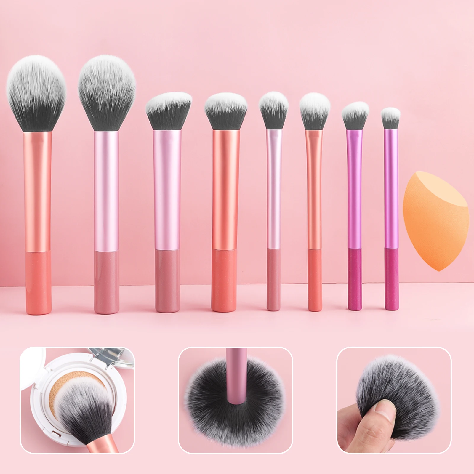 Набор из 8 классических кистей для ежедневного макияжа и 1 большое скошенное косметическое спонж-яйцо для влажного и сухого использования - подходит для ежедневного макияжа лица.
Набор из 8 классических кистей для ежедневного макияжа и 1 большое скошенное косметическое спонж-яйцо для влажного и сухого использования - подходит для ежедневного макияжа лица.