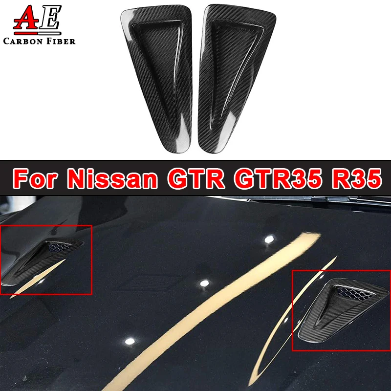 For Nissan GTR GTR35 R35 Carbon Fiber Front Engine Cover Canard Splitter Car Front Bonnet Air Vent Fins Winglet Trim
For Nissan GTR GTR35 R35 Carbon Fiber Front Engine Cover Canard Splitter Car Front Bonnet Air Vent Fins Winglet Trim