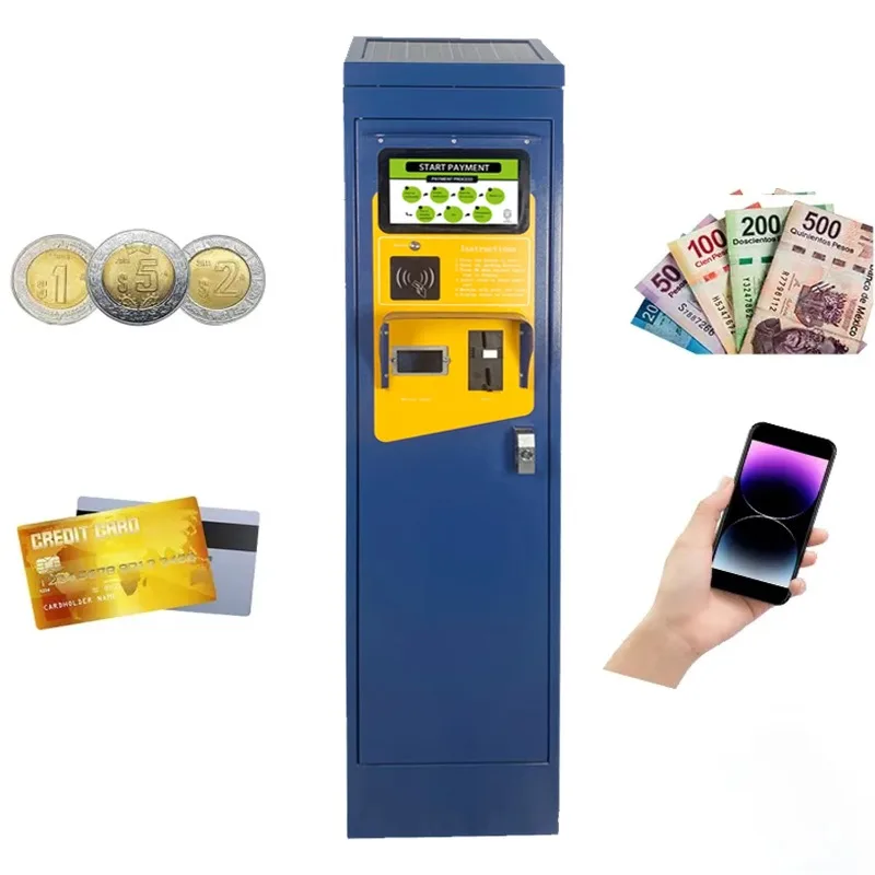 【specialized】Car Parking System Coin Parking Meter Auto Pay Station on Street Solar Parking Meters with LCD Display
【specialized】Car Parking System Coin Parking Meter Auto Pay Station on Street Solar Parking Meters with LCD Display