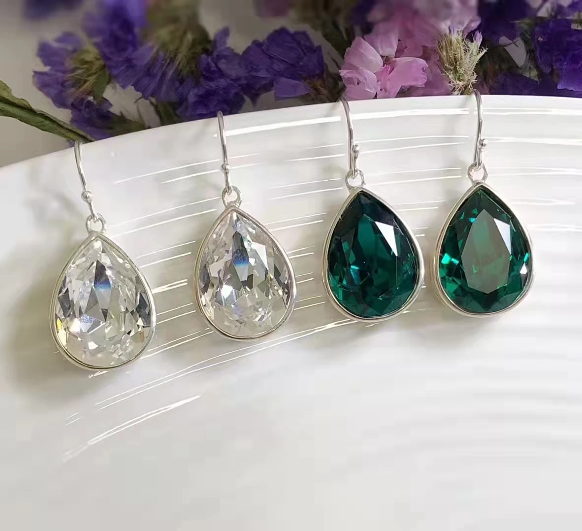 925 Sterling Silver Unique Sparkling Element Crystal Earrings Women Jewelry Fashion Aretes De Mujer Personality
925 Sterling Silver Unique Sparkling Element Crystal Earrings Women Jewelry Fashion Aretes De Mujer Personality