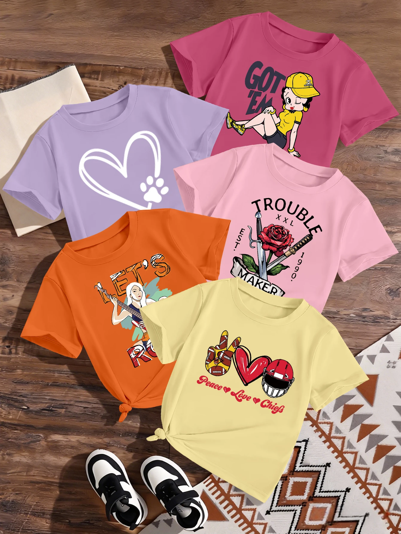 5-детали, День святого Валентина, мультяшные сердечки, розы, принт с узором для девочек, летние милые и милые повседневные футболки для девочек
5-детали, День святого Валентина, мультяшные сердечки, розы, принт с узором для девочек, летние милые и милые повседневные футболки для девочек