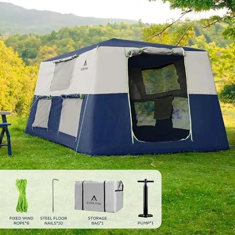 Factory Customizable Portable Outdoor Camping Inflatable Air Tent Waterproof Windproof 6-10 Person Inflatable Tent For Family
Factory Customizable Portable Outdoor Camping Inflatable Air Tent Waterproof Windproof 6-10 Person Inflatable Tent For Family