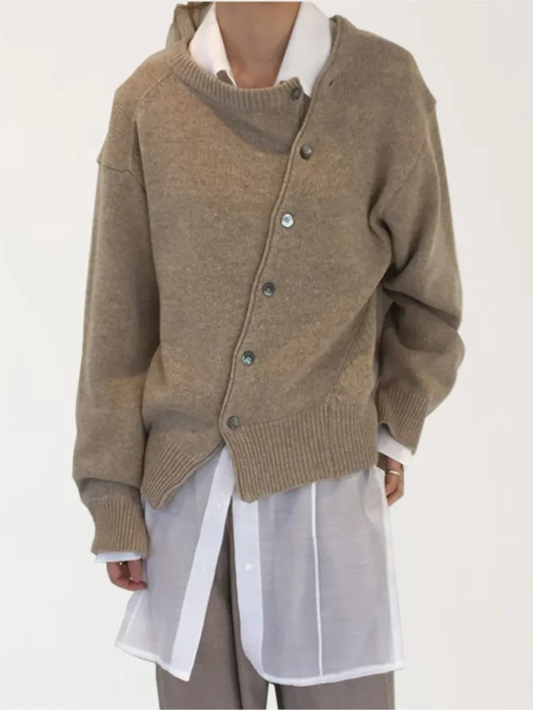 Women Knitted Sweaters Irregularity Round Neck Full Sleeve Tops Fashion Single Breasted Casual Autumn Winter Cardigan Sweater
Women Knitted Sweaters Irregularity Round Neck Full Sleeve Tops Fashion Single Breasted Casual Autumn Winter Cardigan Sweater