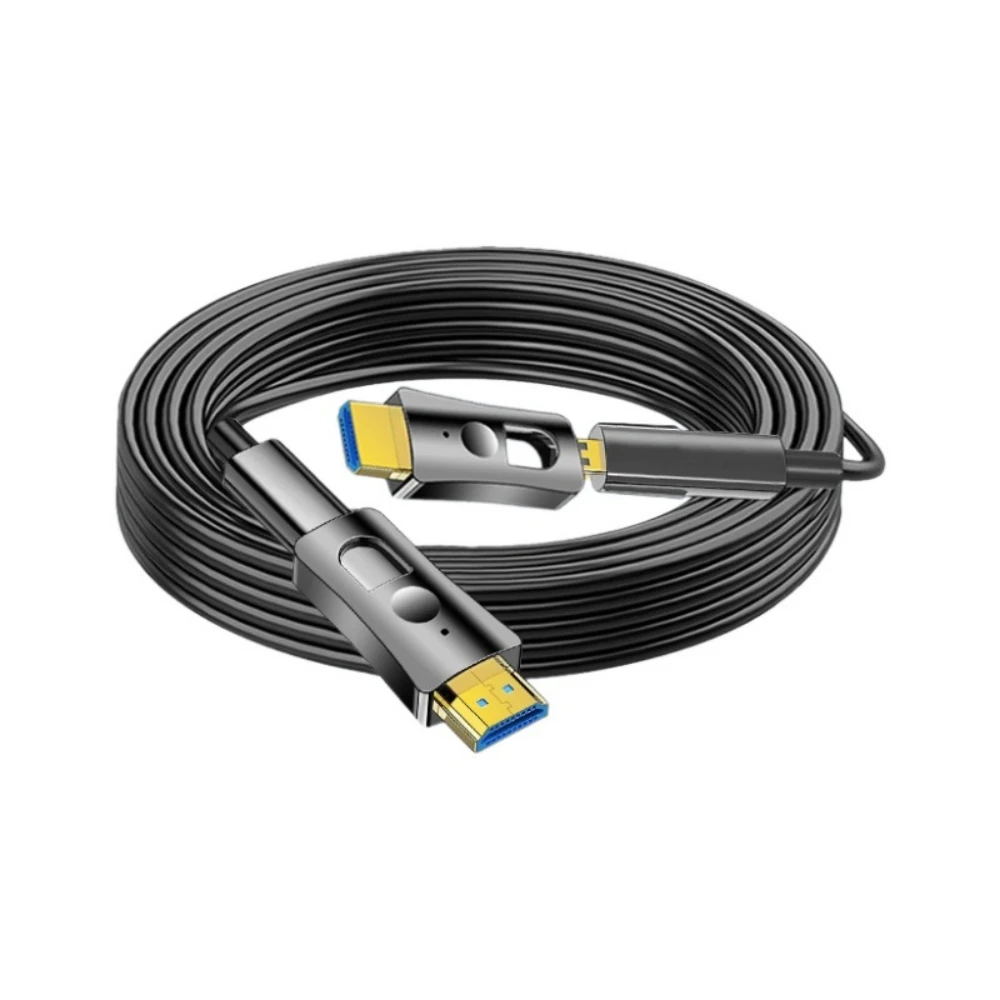 Fiber Optic Cable with Removable Head, 8K,60Hz, 4K,120Hz, Industrial Grade Optical Fiber Cable,Micro HDMI to HDMI Compatible,2.1
Fiber Optic Cable with Removable Head, 8K,60Hz, 4K,120Hz, Industrial Grade Optical Fiber Cable,Micro HDMI to HDMI Compatible,2.1