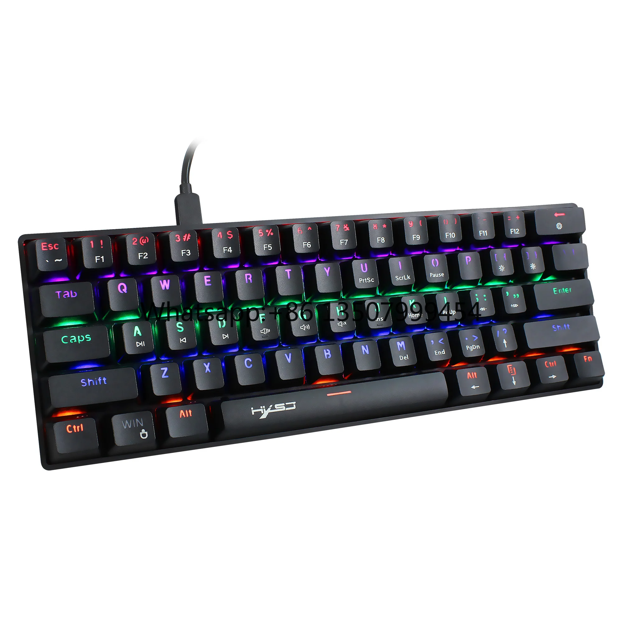 V900 Machine 61 Key USB Wired High-quality Game Machine Keyboard with LED Light
V900 Machine 61 Key USB Wired High-quality Game Machine Keyboard with LED Light