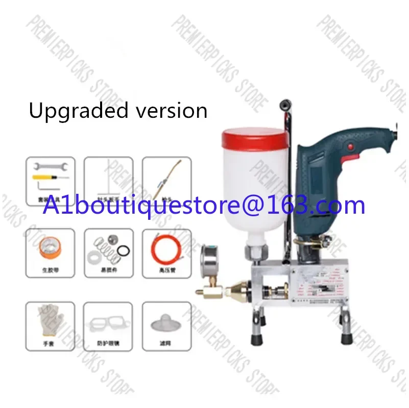Epoxy injection pump / Polyurethane foam Grouting Machine Steel Hose concrete repair crack 999 high quality 810/910/1300W
Epoxy injection pump / Polyurethane foam Grouting Machine Steel Hose concrete repair crack 999 high quality 810/910/1300W