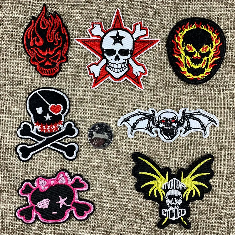 Skull Embroidery Cloth Sticker Punk Style Devil Reaper Sickle Adhesive DIY Clothing Accessories Patch
Skull Embroidery Cloth Sticker Punk Style Devil Reaper Sickle Adhesive DIY Clothing Accessories Patch