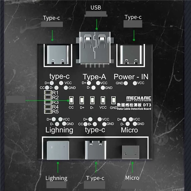 2025 Hot Style 3X DT3 Data Cable Detection Board USB Cable Tester For IOS Android Type-C Short Circuit On-Off Switching Test Boa
2025 Hot Style 3X DT3 Data Cable Detection Board USB Cable Tester For IOS Android Type-C Short Circuit On-Off Switching Test Boa