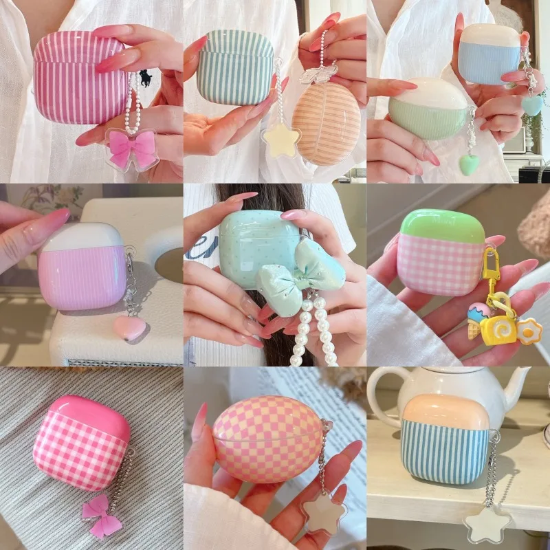 for Huawei FreeClip 2 FreeBuds 6i SE2 Lovely Pink Checkered Blue Stripe Pattern Dopamine Color Series Protective Earphone Case
for Huawei FreeClip 2 FreeBuds 6i SE2 Lovely Pink Checkered Blue Stripe Pattern Dopamine Color Series Protective Earphone Case