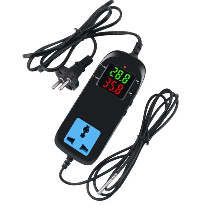 Электронный термостат Yieryi MH-2000 AC90V~250V с LED-дисплеем и розеткой для контроля температуры при разведении животных
Электронный термостат Yieryi MH-2000 AC90V~250V с LED-дисплеем и розеткой для контроля температуры при разведении животных