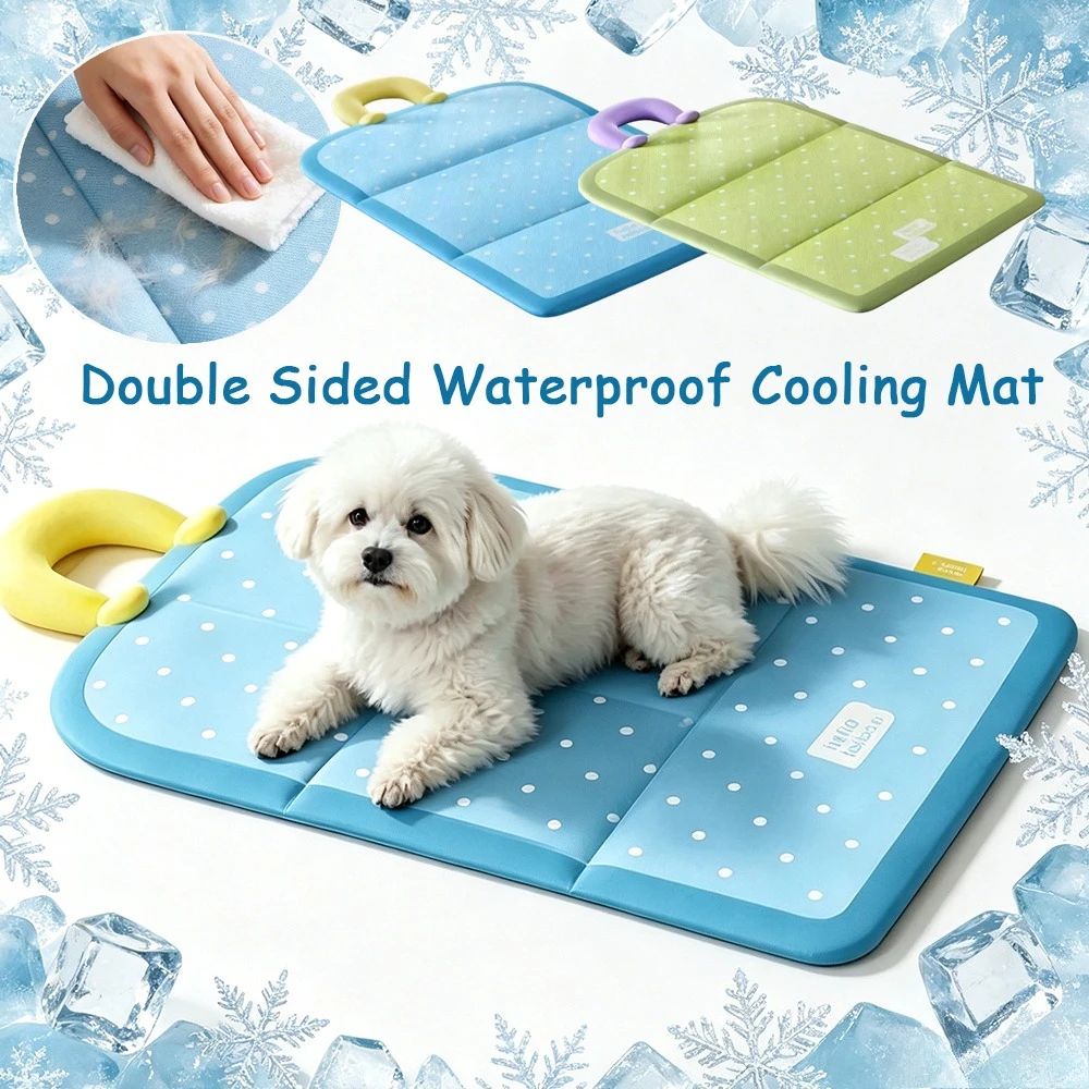 1pc Dog Cat Cooling Mat, Reversible Tri-Fold Pet Bed for Summer and Winter, Bite-Resistant Foldable Dog Pad, Mat for Puppy Kitty
1pc Dog Cat Cooling Mat, Reversible Tri-Fold Pet Bed for Summer and Winter, Bite-Resistant Foldable Dog Pad, Mat for Puppy Kitty