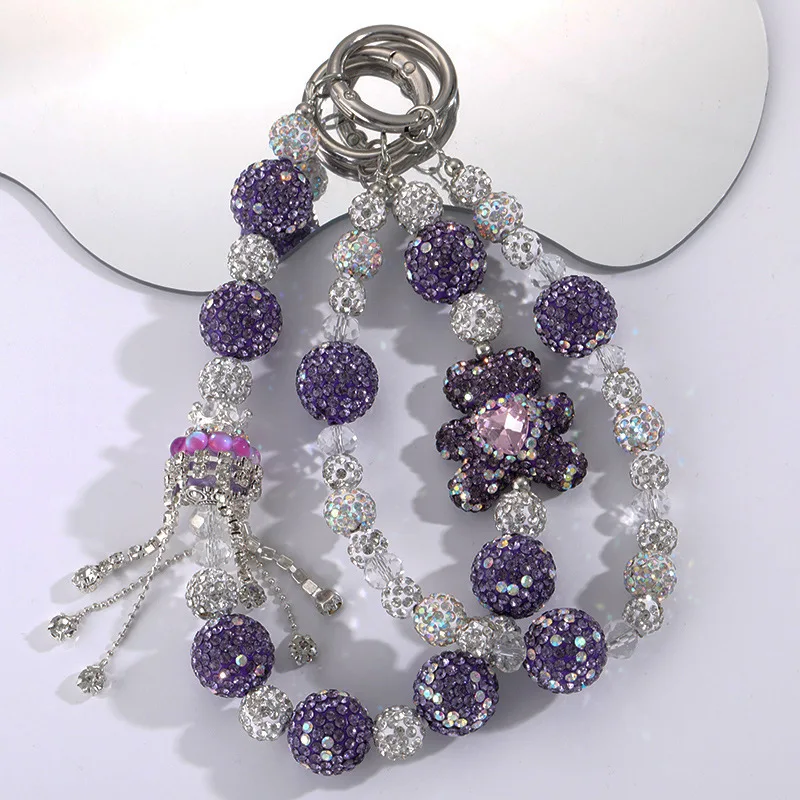 Fashion Elegant Handcrafted Beaded Anti-Loss Chain with Sparkling Rhinestones for Phone, Bag and Keychains
Fashion Elegant Handcrafted Beaded Anti-Loss Chain with Sparkling Rhinestones for Phone, Bag and Keychains