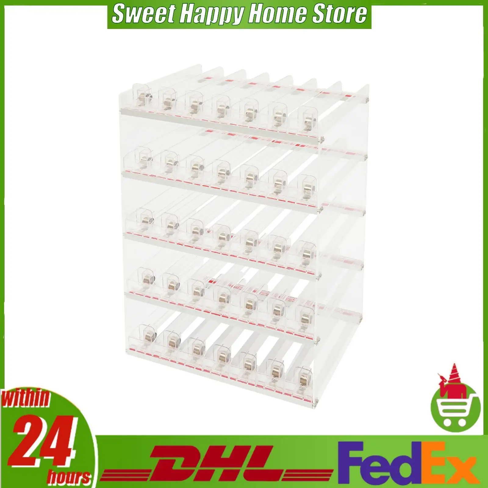 300/350 Packs Capacity Clear Cigarette Display Rack, Acrylic Cigarette Display Stand with Automatic Pusher for Retail/Convenience Store
300/350 Packs Capacity Clear Cigarette Display Rack, Acrylic Cigarette Display Stand with Automatic Pusher for Retail/Convenience Store