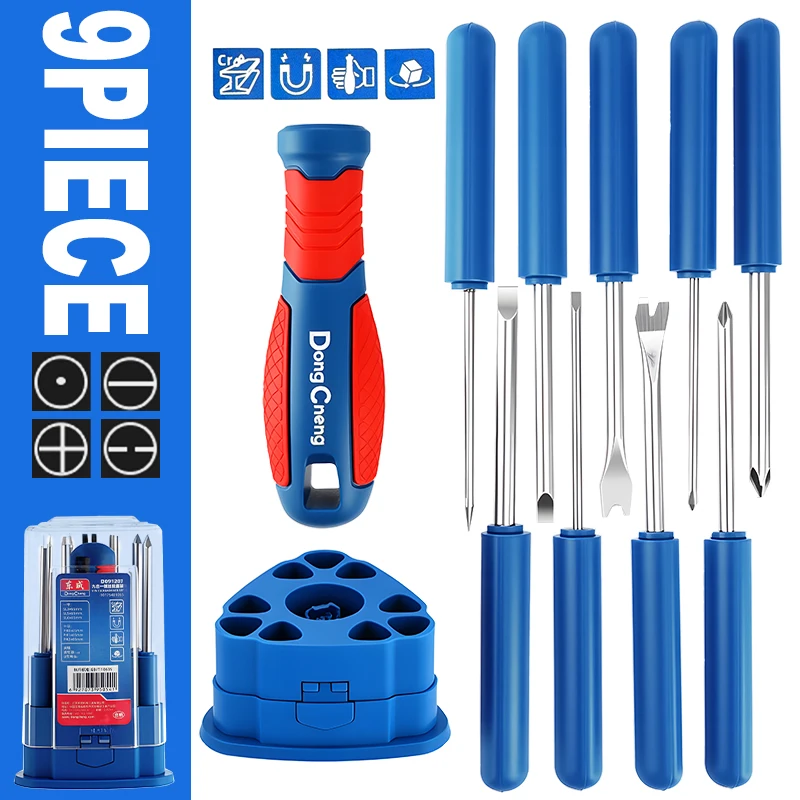 Набор магнитных отверток из 9 предметов, ручные Phillips/SL0TTED/Pricker/гвоздодер/U-образный многофункциональный ручной инструмент для деревообработки
Набор магнитных отверток из 9 предметов, ручные Phillips/SL0TTED/Pricker/гвоздодер/U-образный многофункциональный ручной инструмент для деревообработки