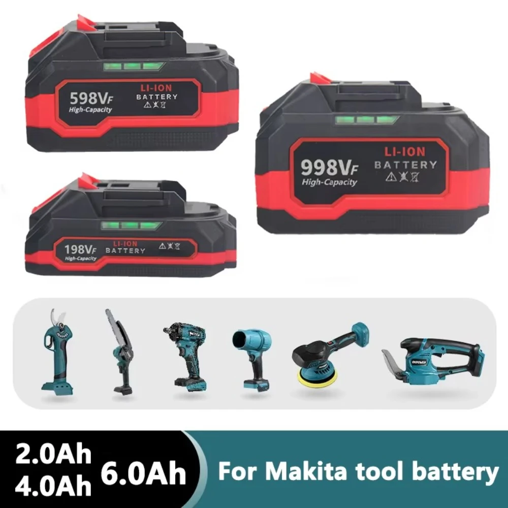 100% Original New 18V 21V 2/4/6AH Lithium-ion Battery for Makita Electric Tools Suitable for BL1850 BL1840 BL1440 (196391-6)
100% Original New 18V 21V 2/4/6AH Lithium-ion Battery for Makita Electric Tools Suitable for BL1850 BL1840 BL1440 (196391-6)