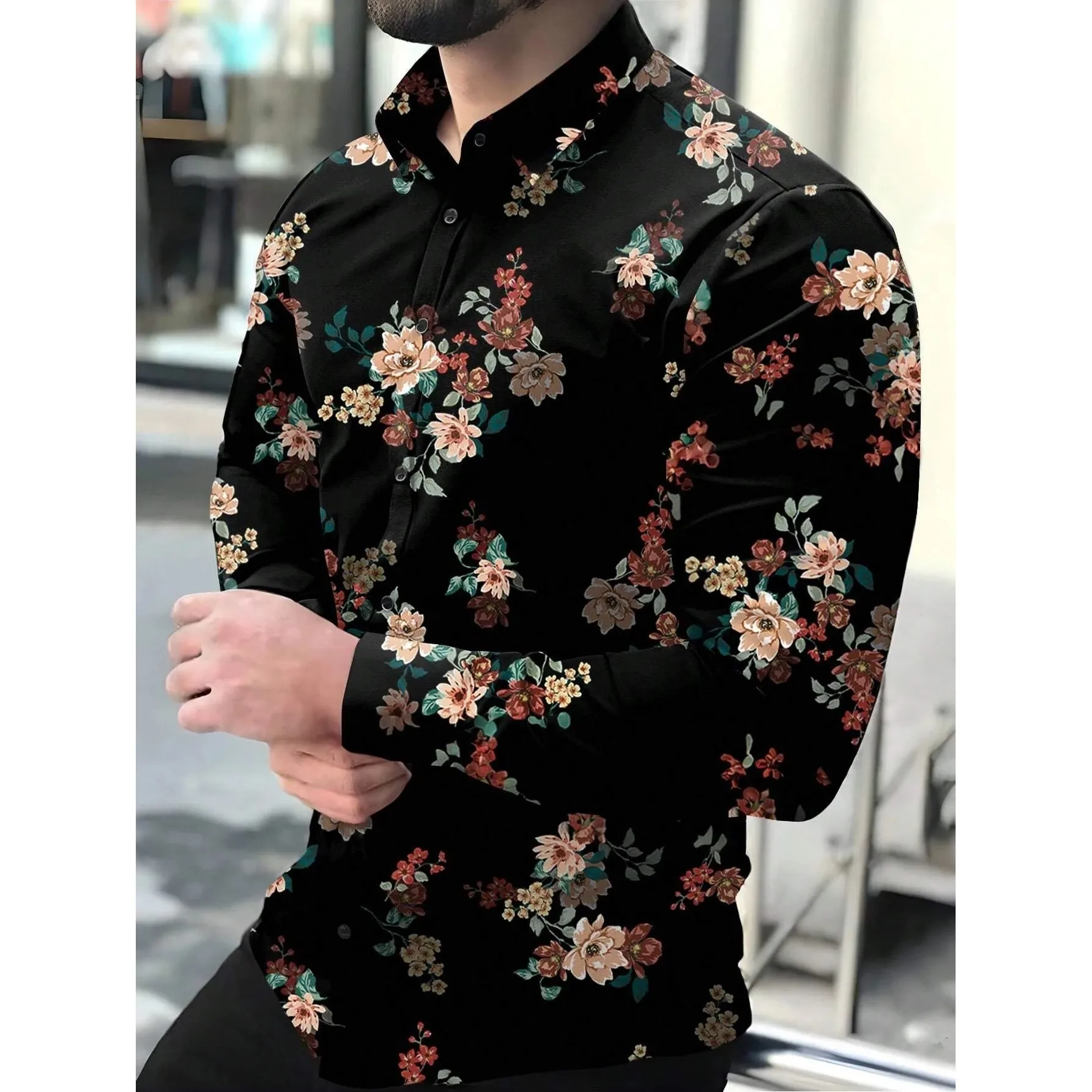 New 2025 Fashion Men's Long Sleeve T-Shirt Floral Print All-match Cleanfit Waist-cinching Nine-point PU Leather Sleeve T-shirt
New 2025 Fashion Men's Long Sleeve T-Shirt Floral Print All-match Cleanfit Waist-cinching Nine-point PU Leather Sleeve T-shirt