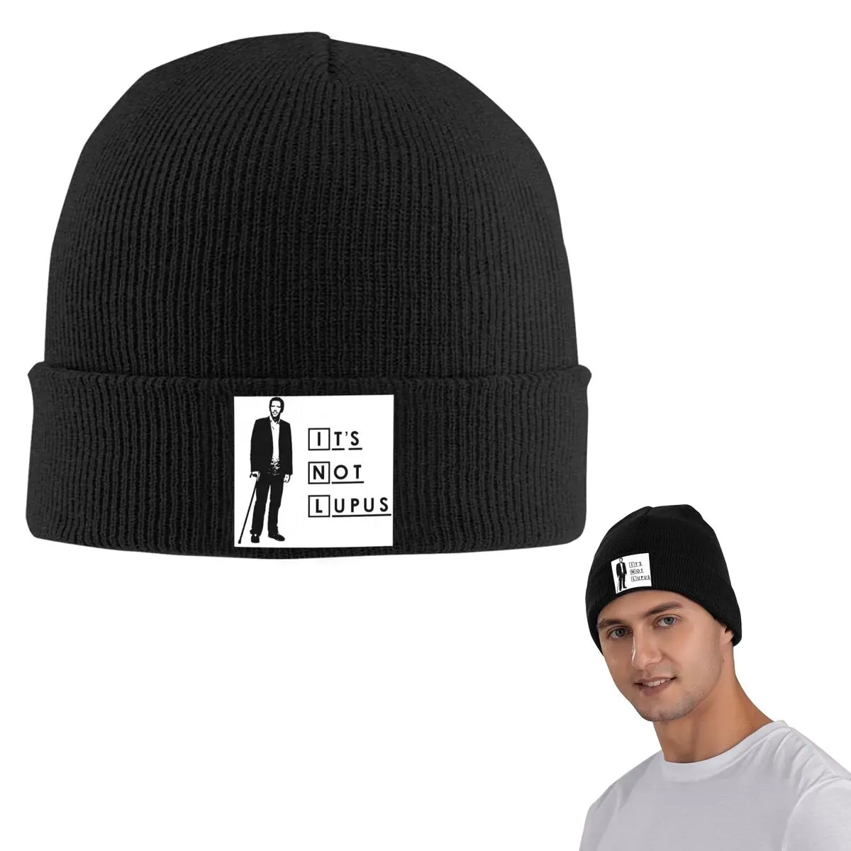 Dr House - It's Not Lupus Теплая вязаная шапка Модная шапка-капот Осень-зима Уличные шапки Шапки для мужчин Женщин Взрослых
Dr House - It's Not Lupus Теплая вязаная шапка Модная шапка-капот Осень-зима Уличные шапки Шапки для мужчин Женщин Взрослых