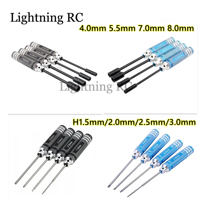 1.5 2.0 2.5 3.0 4.0 5.5 7.0 8.0mm Hex Screw Driver Wrench Hex Nut Screwdrivers For RC Car TRX-4 SCX10 WLtoys HSP TAMIYA Losi
1.5 2.0 2.5 3.0 4.0 5.5 7.0 8.0mm Hex Screw Driver Wrench Hex Nut Screwdrivers For RC Car TRX-4 SCX10 WLtoys HSP TAMIYA Losi
