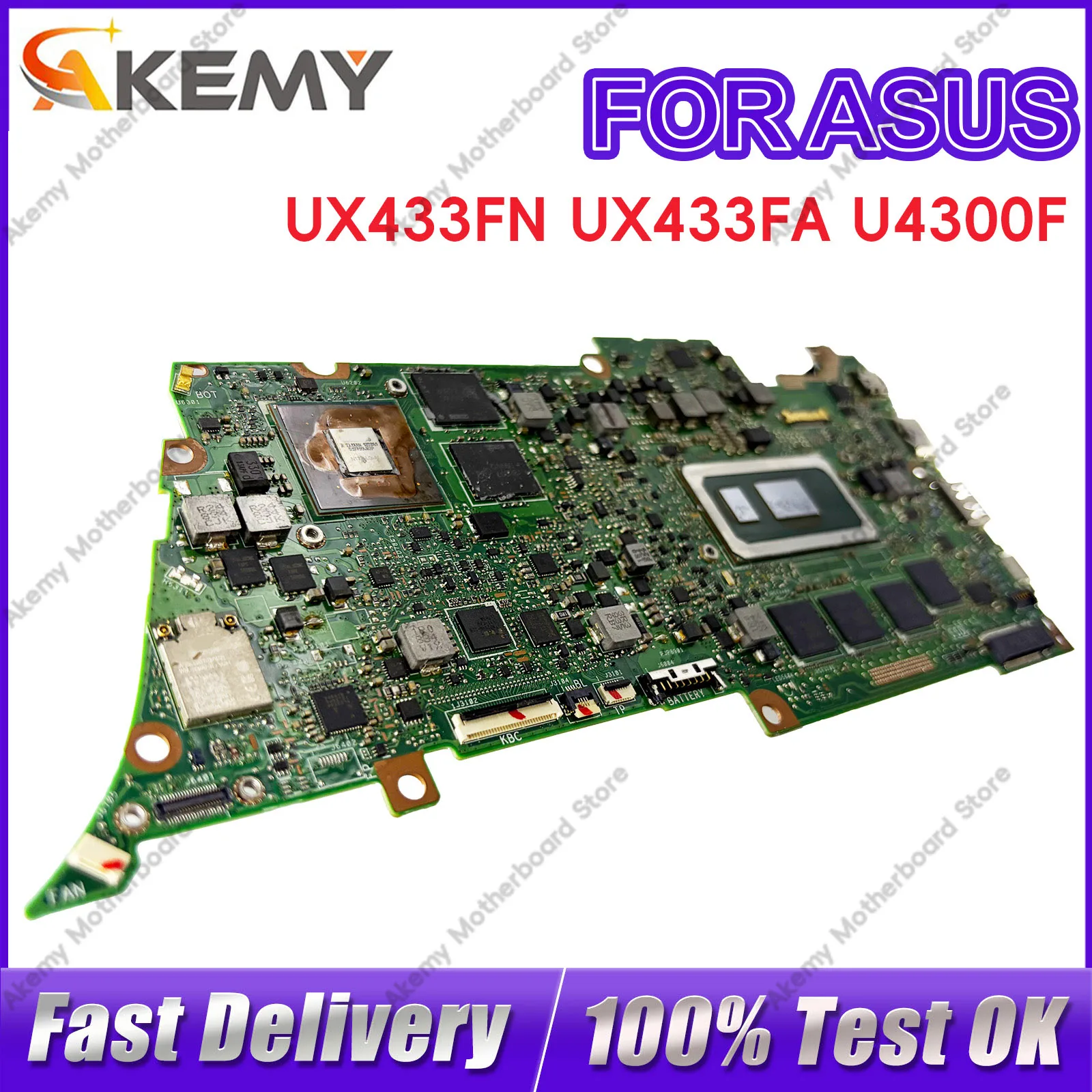 UX433FN Laptop Motherboard For ASUS ZenBook U4300F UX433F UX433FA Notebook Mainboard With I3 I5 I7 CPU 100% tests OK fast ship
UX433FN Laptop Motherboard For ASUS ZenBook U4300F UX433F UX433FA Notebook Mainboard With I3 I5 I7 CPU 100% tests OK fast ship