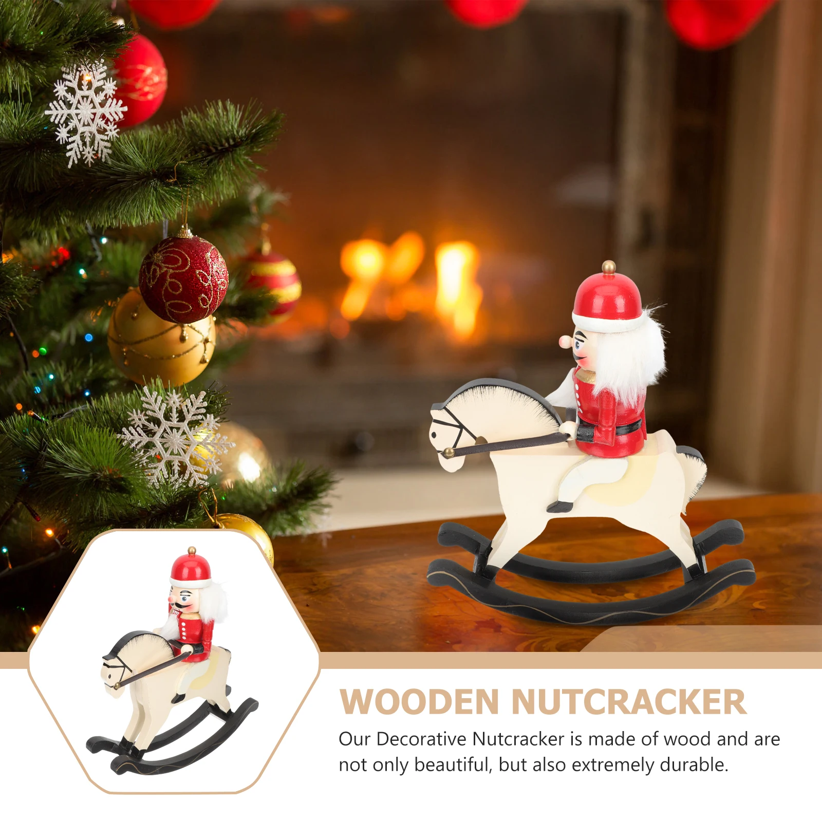 Wooden Nutcracker Home Decor Christmas Decorations Figurine Christmas Ornament Traditional Craft Xmas Table Centerpiece
Wooden Nutcracker Home Decor Christmas Decorations Figurine Christmas Ornament Traditional Craft Xmas Table Centerpiece