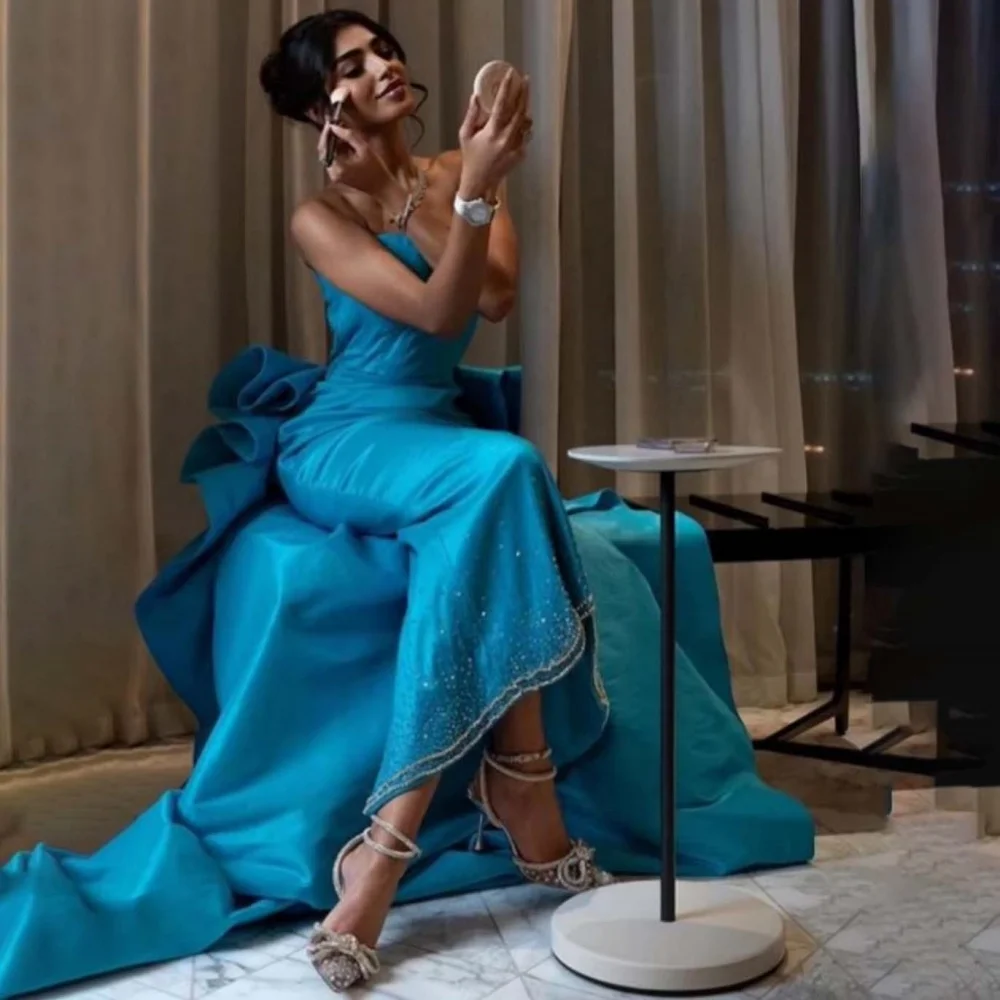 Вечернее платье без бретелек по индивидуальному заказу, атласное платье с бисером, великолепные платья для выпускного вечера без рукавов, вечернее платье для торжественных случаев, халат для вечера
Вечернее платье без бретелек по индивидуальному заказу, атласное платье с бисером, великолепные платья для выпускного вечера без рукавов, вечернее платье для торжественных случаев, халат для вечера