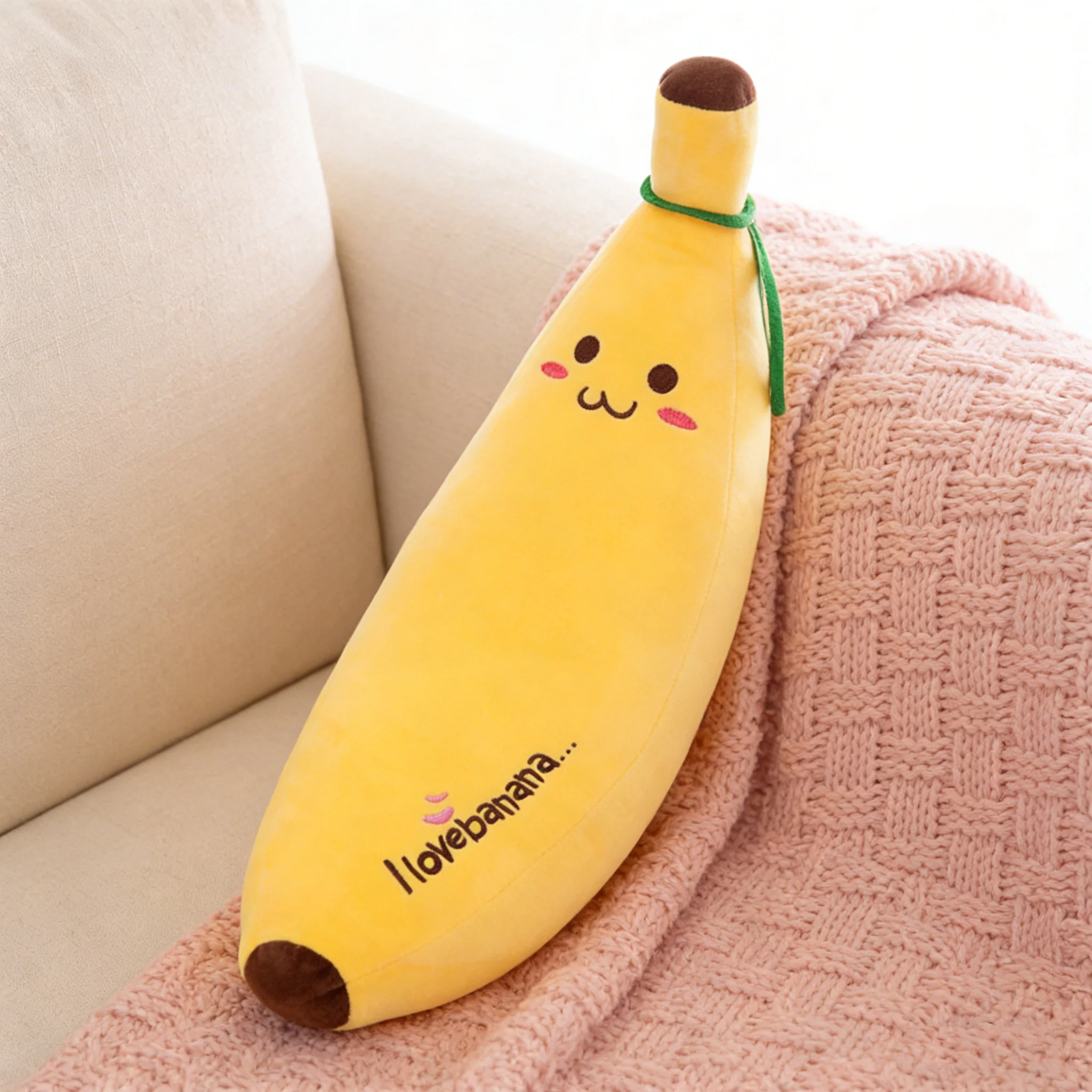 35cm Super Soft Banana Shaped Plush Pillow Huggable Fruit Cuddle Toy for Kids Home Decor Nap Pillow Gift PP Cotton Filling
35cm Super Soft Banana Shaped Plush Pillow Huggable Fruit Cuddle Toy for Kids Home Decor Nap Pillow Gift PP Cotton Filling