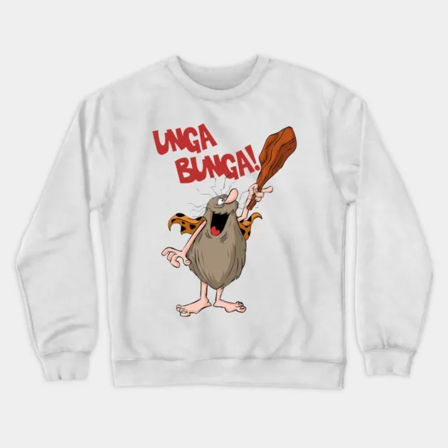 Autumn and Winter Style Primitive Humor Sweatshirt, "Unga Bunga Caveman" Graphic for A Trendy Look
Autumn and Winter Style Primitive Humor Sweatshirt, "Unga Bunga Caveman" Graphic for A Trendy Look