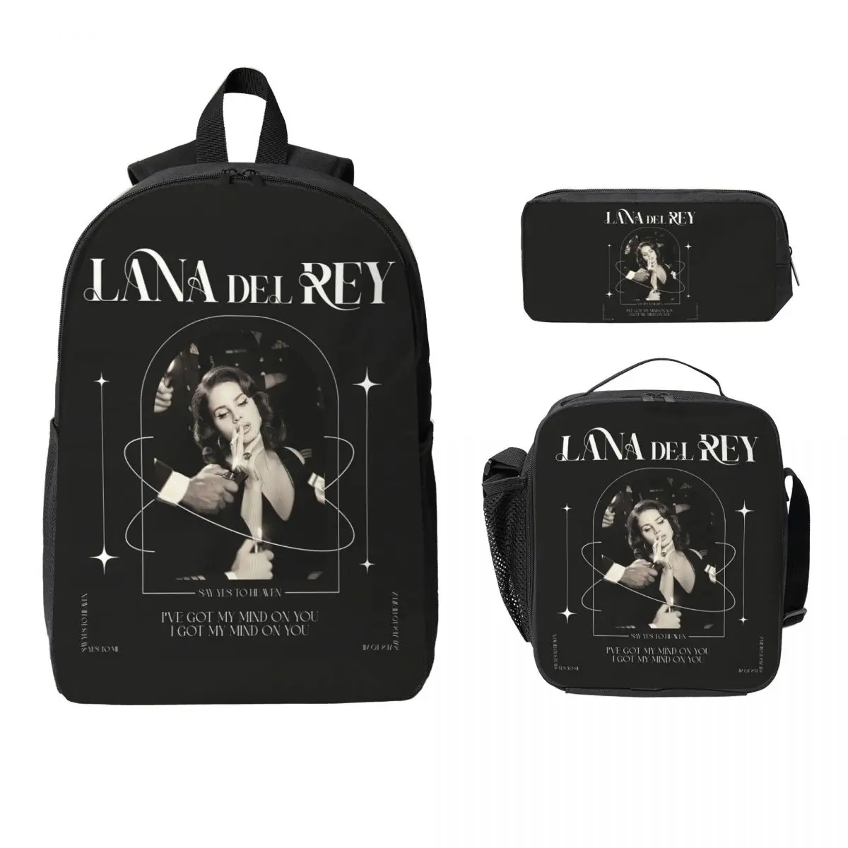 Lana Del Rey Backpack Boys Girls BookBag School Bag Laptop Shoulder Bags 3ps Insulated Lunch Bag Pencil Case
Lana Del Rey Backpack Boys Girls BookBag School Bag Laptop Shoulder Bags 3ps Insulated Lunch Bag Pencil Case