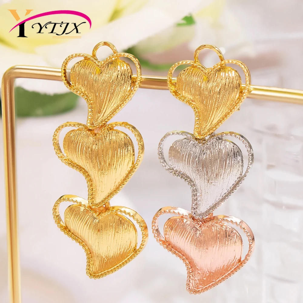 YTJX Design Three Tone Long Drop Earrings Y2K European and American Style Big Earring For Women Birthday Party Jewelry Gift 2026
YTJX Design Three Tone Long Drop Earrings Y2K European and American Style Big Earring For Women Birthday Party Jewelry Gift 2026