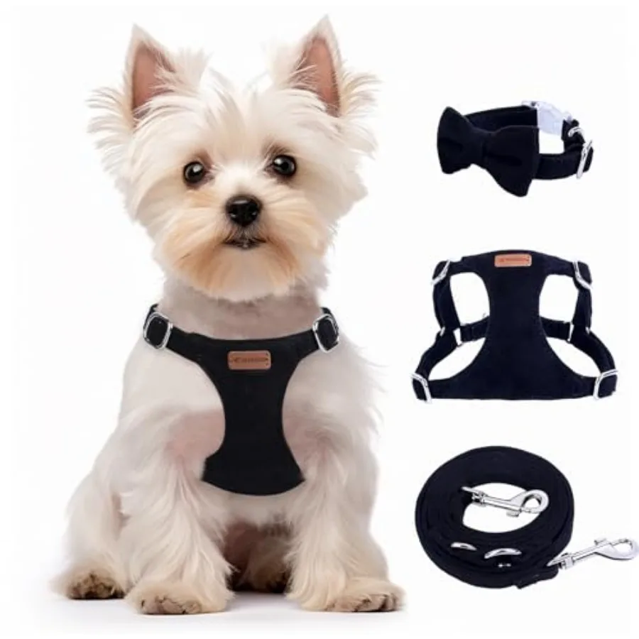 Dog Harness and Leash Set, XXS No Pull Adjustable Puppy Harness with Multifunction Dog Leash and Dog Collar, Soft No Choke Esca
Dog Harness and Leash Set, XXS No Pull Adjustable Puppy Harness with Multifunction Dog Leash and Dog Collar, Soft No Choke Esca