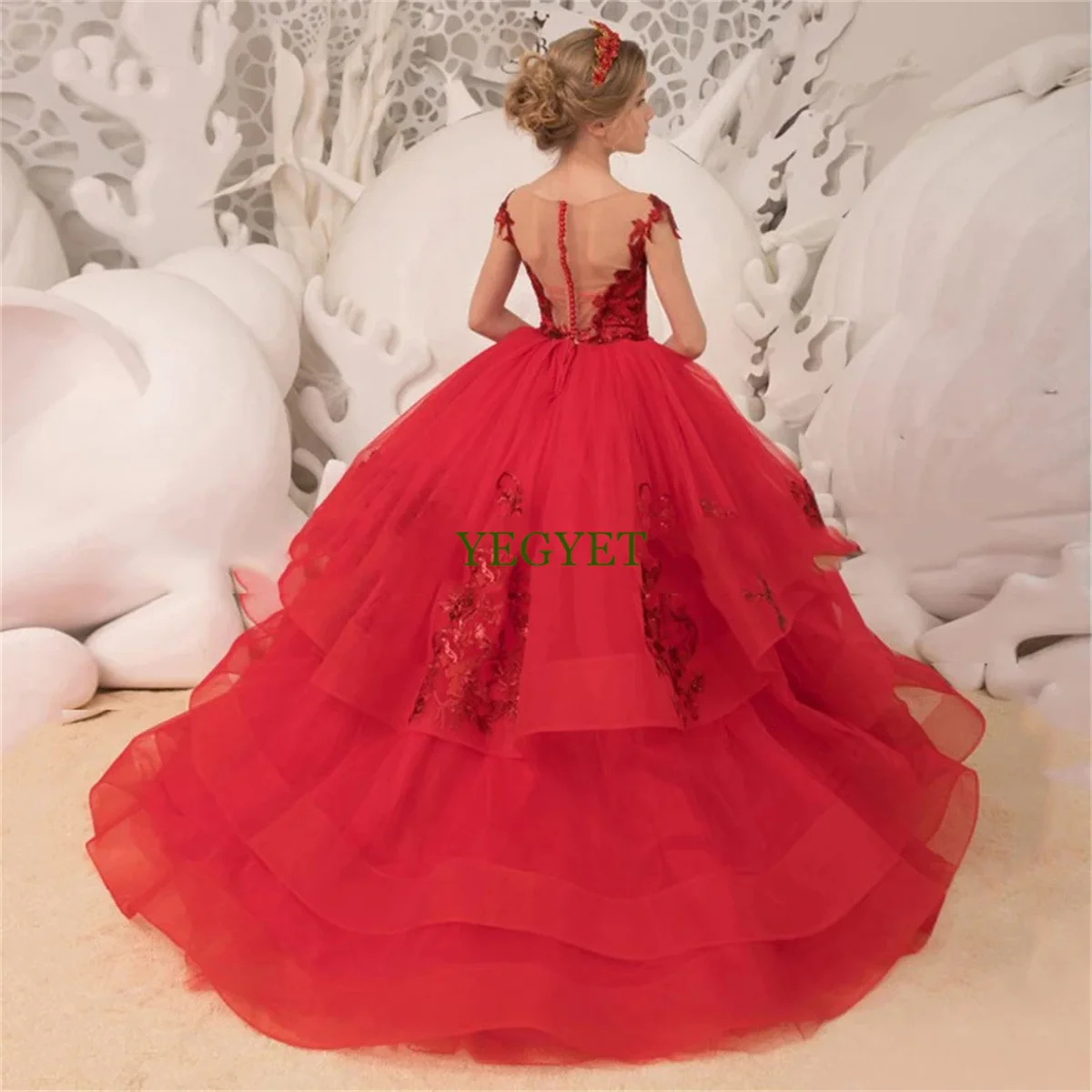 CustomizedRed Ball Gown Baby Flower Girl Dresses Appliques Sleeveless Children Wedding Birthday Party Prom Gowns
CustomizedRed Ball Gown Baby Flower Girl Dresses Appliques Sleeveless Children Wedding Birthday Party Prom Gowns