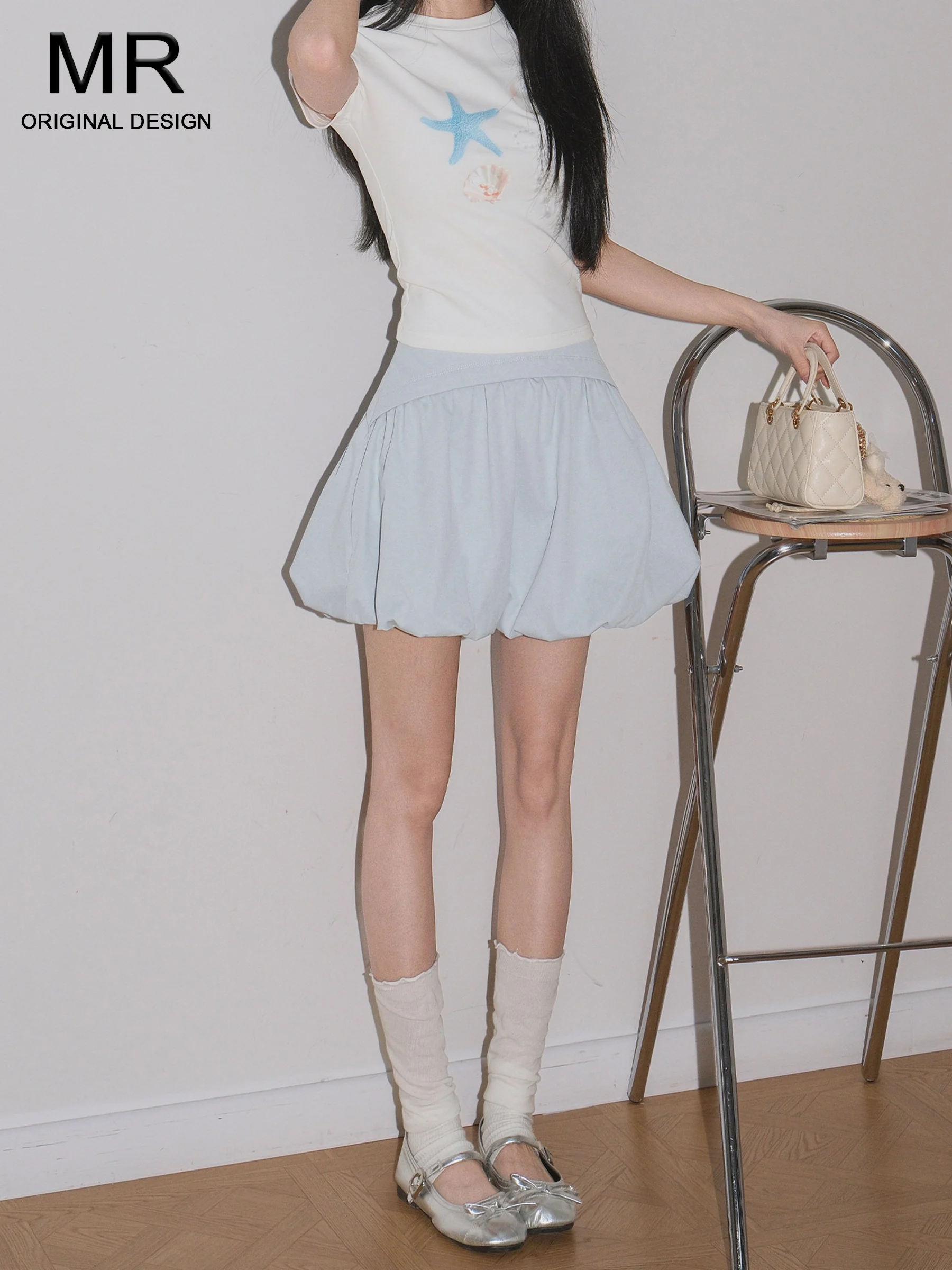 Blue High Waist Puffy Flower Short Skirt Women's Summer Anti-Light Small Size Slim A-Line Skirt Casual Style Static-Free
Blue High Waist Puffy Flower Short Skirt Women's Summer Anti-Light Small Size Slim A-Line Skirt Casual Style Static-Free