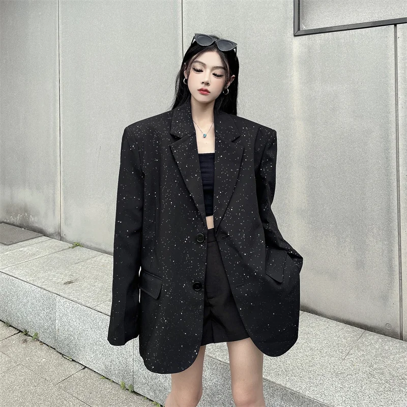 SuperAen Sequin Fashion Casual Shoulder Padded Blazer Women's 2025 Spring New Niche Design Loose Coat
SuperAen Sequin Fashion Casual Shoulder Padded Blazer Women's 2025 Spring New Niche Design Loose Coat